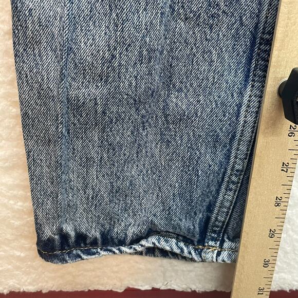 Good American Jeans Womens 4 Blue Good 90s Icon Distressed Straight High Rise - Picture 11 of 12